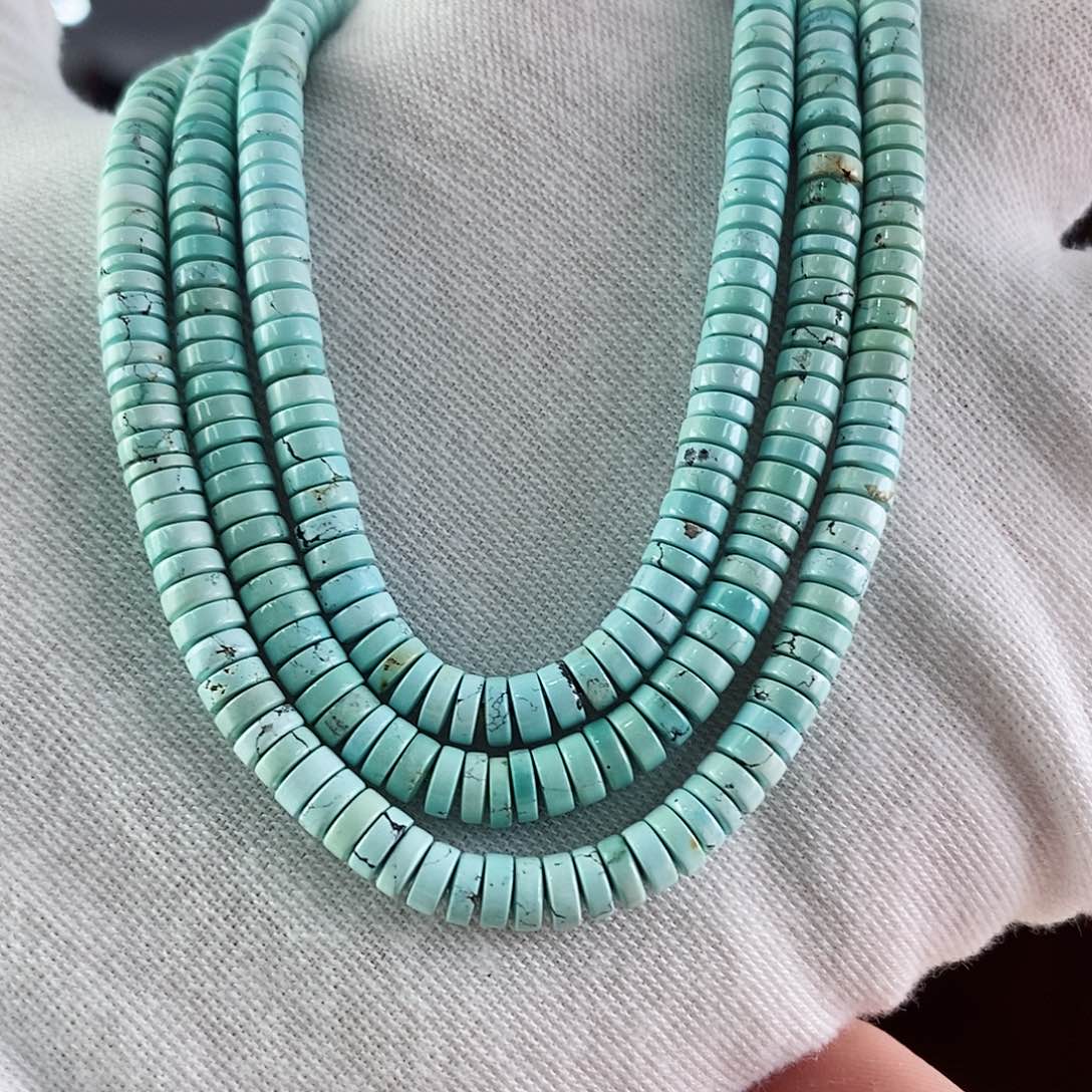 绿松石珠宝奇石未镶嵌4.8mm