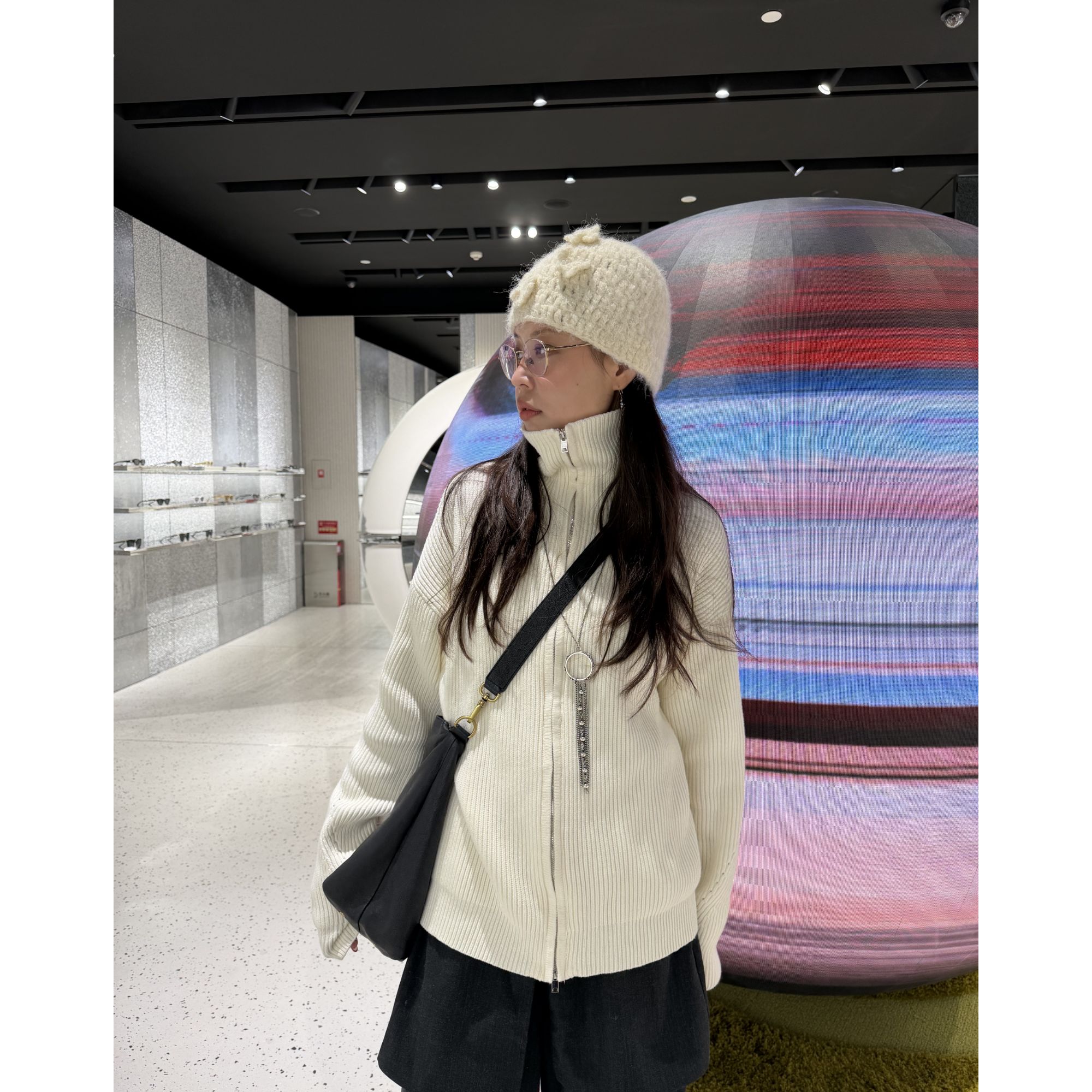 Uninhabitable 可高领可翻领！男女同款！显瘦！毛衣秋冬堆领设计