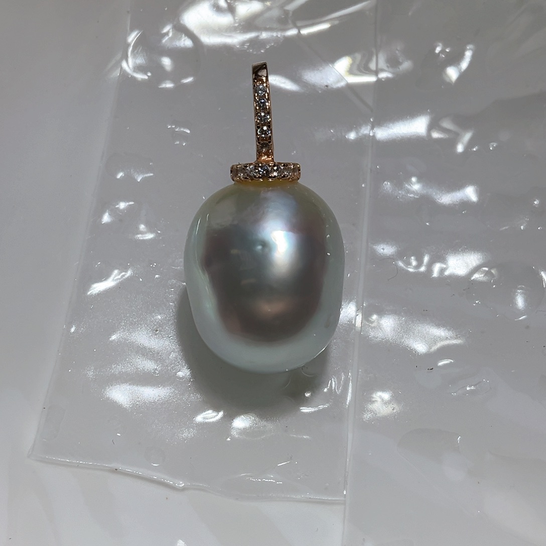 海水珍珠颈饰银S925镶嵌