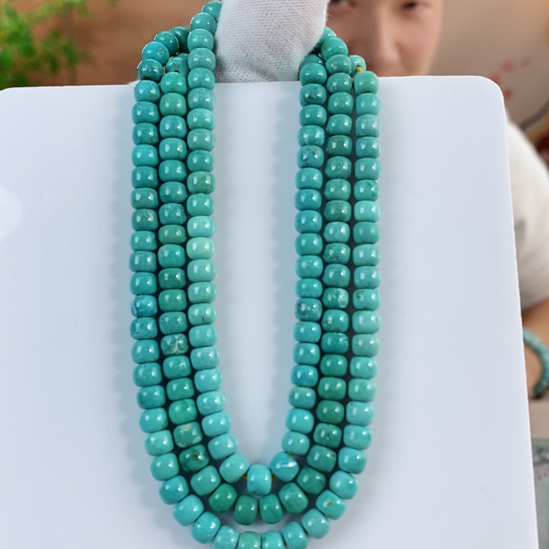 绿松石珠宝奇石未镶嵌5mm