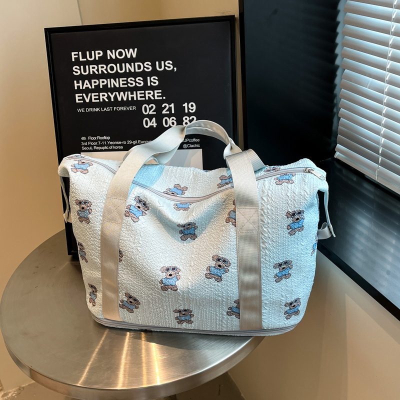 大容量可爱扩大手提孕妇待产包收纳袋子女旅游短途旅行行李轻便包