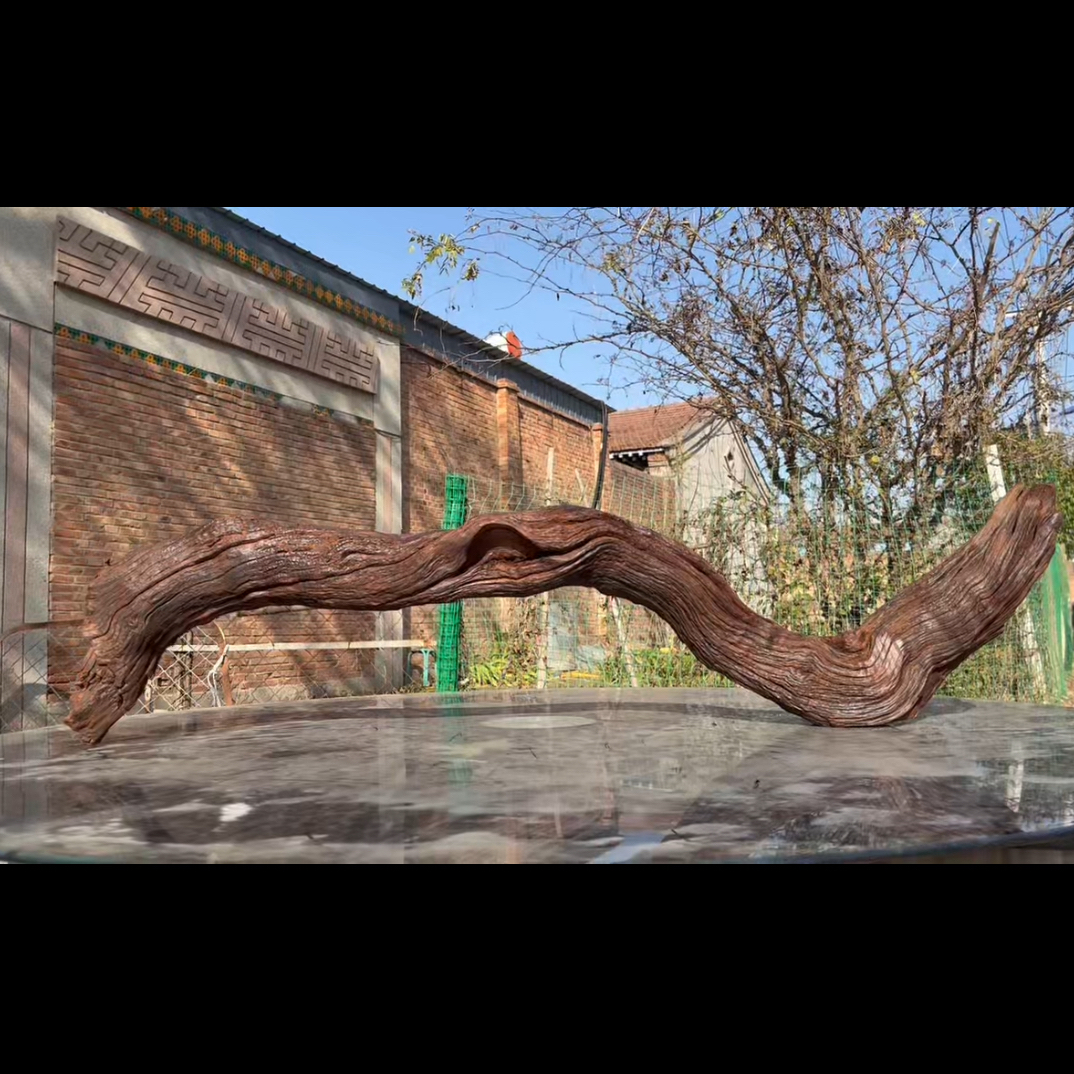 尺寸：115✖️13✖️28，鱼缸造景沉木摆件，紫柚木，秒沉包煮，树桩沉木