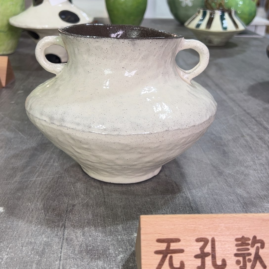 红陶口12高16无孔