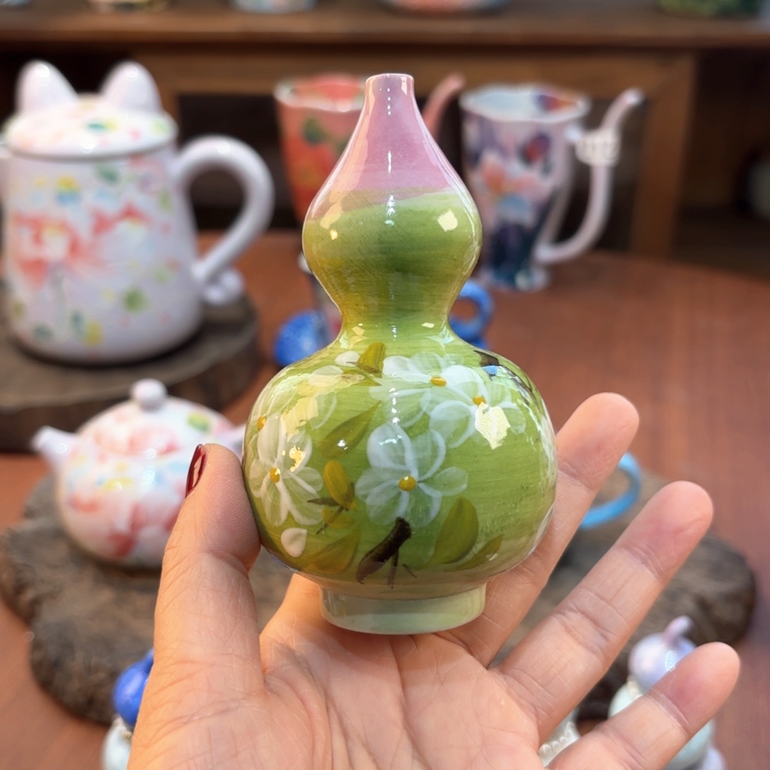 瓷片景德镇手绘高温釉下彩陶瓷茶具