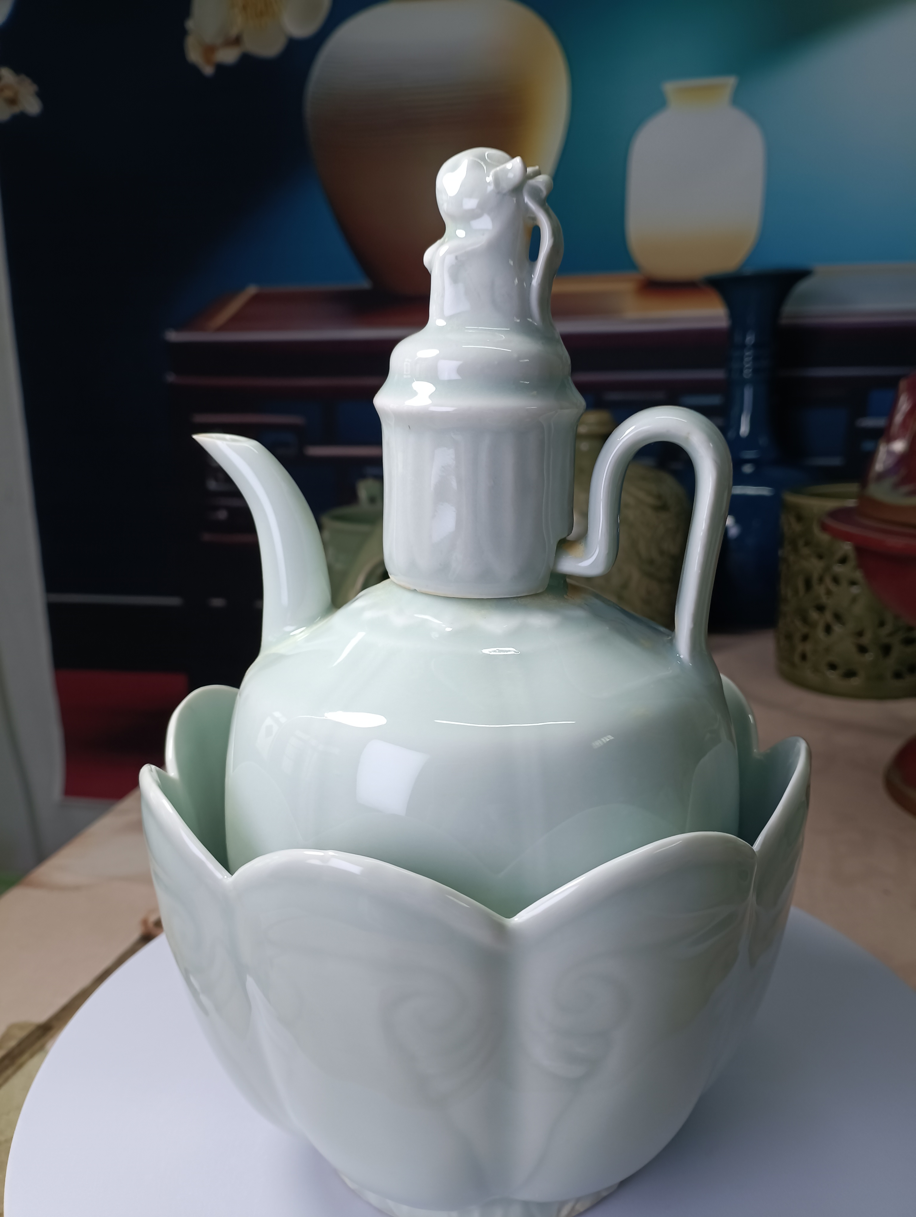 影青#莲花温碗#影青酒壶