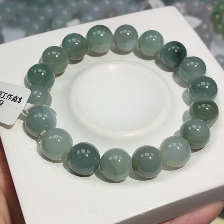 翡翠未镶嵌颈饰翡翠天然A货手串