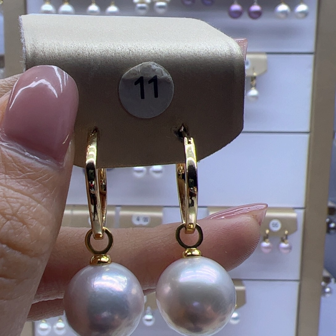 淡水珍珠耳饰未镶嵌