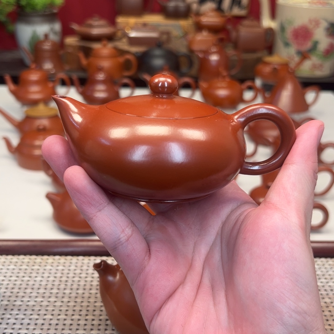 揭***车茶壶紫砂潮州手拉壶手拉壶