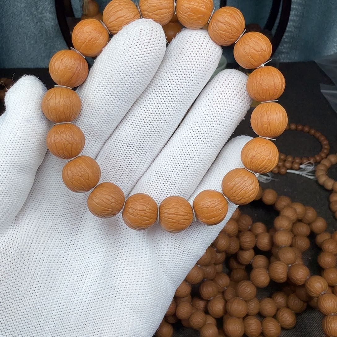 核桃手串/手链14.2聚宝盆三维同尺