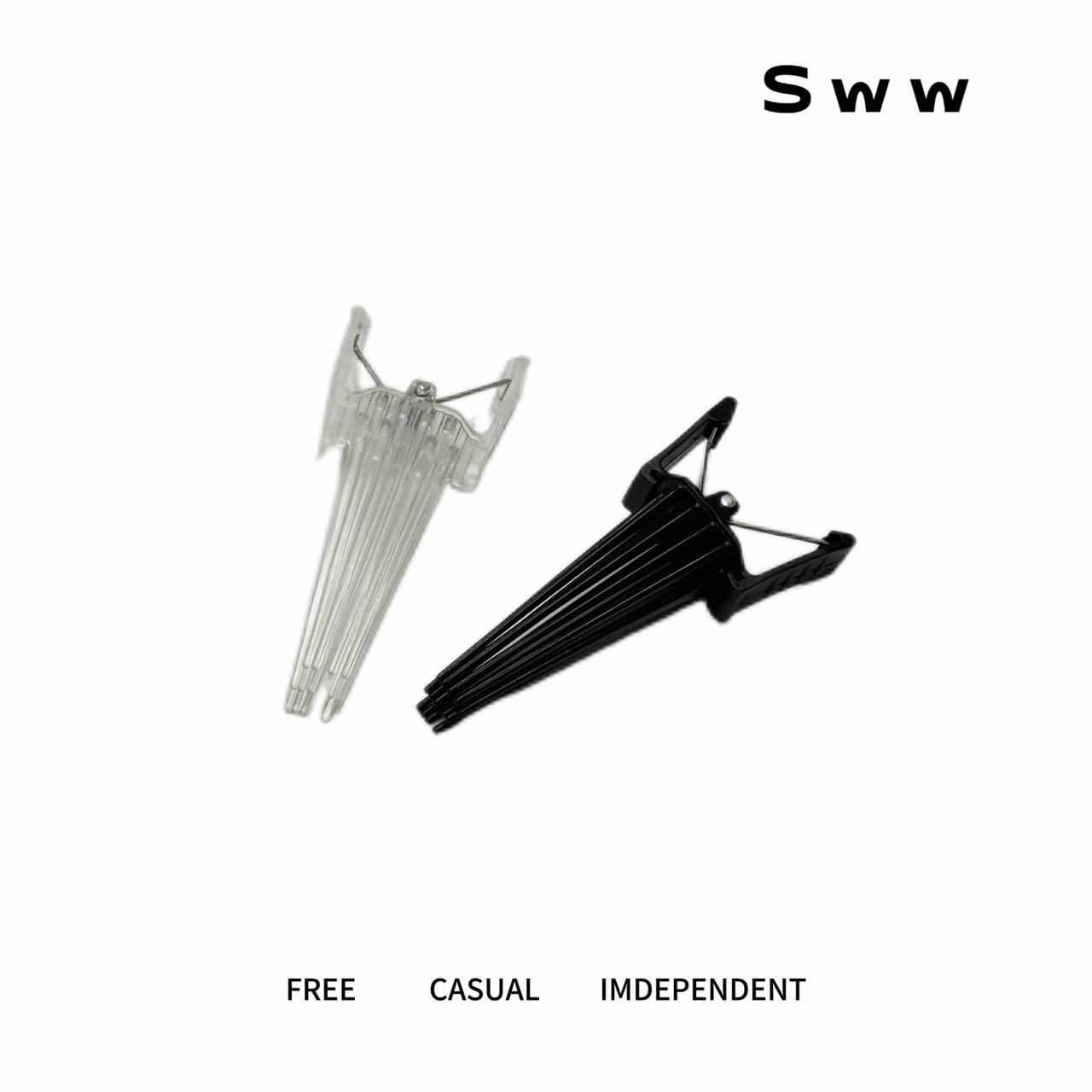 SWW高颅顶神奇发根自然蓬松无痕夹八字刘海夹鸭嘴夹发夹