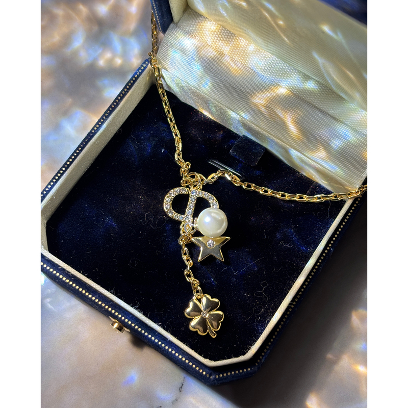 铜合金项链 B0943 时尚气质流苏猪鼻子项链