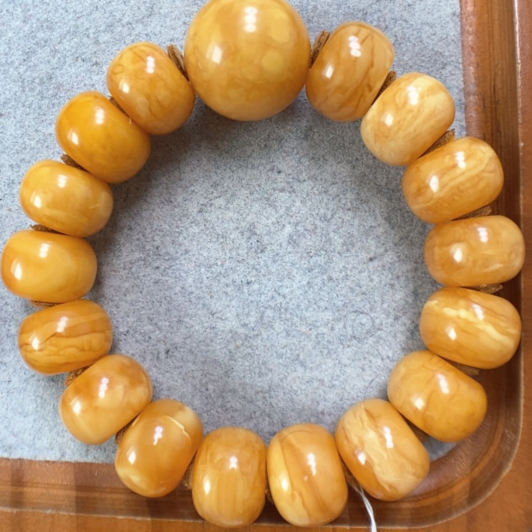 蜜蜡手串未镶嵌蜜蜡手串