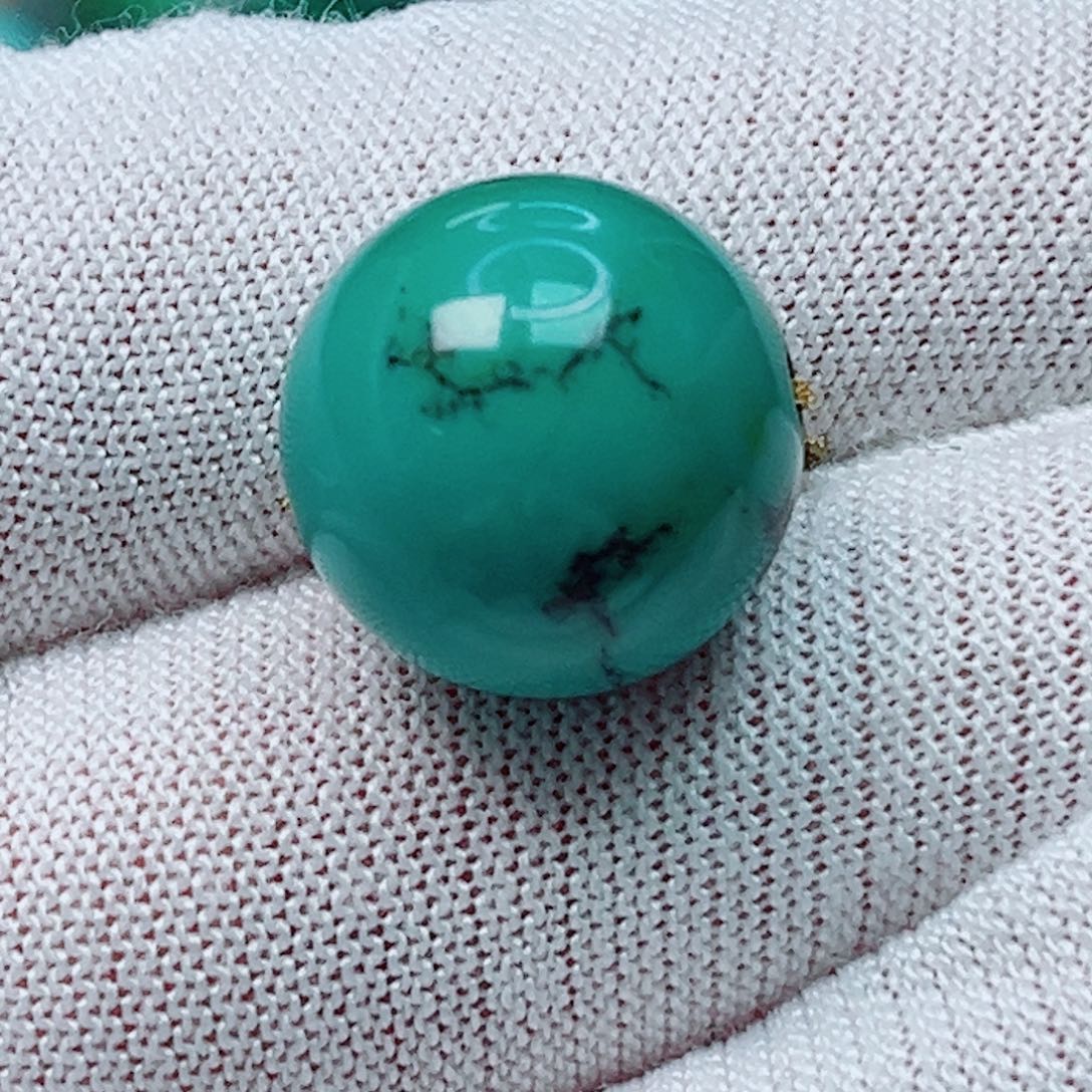 绿松石未镶嵌15.8圆珠