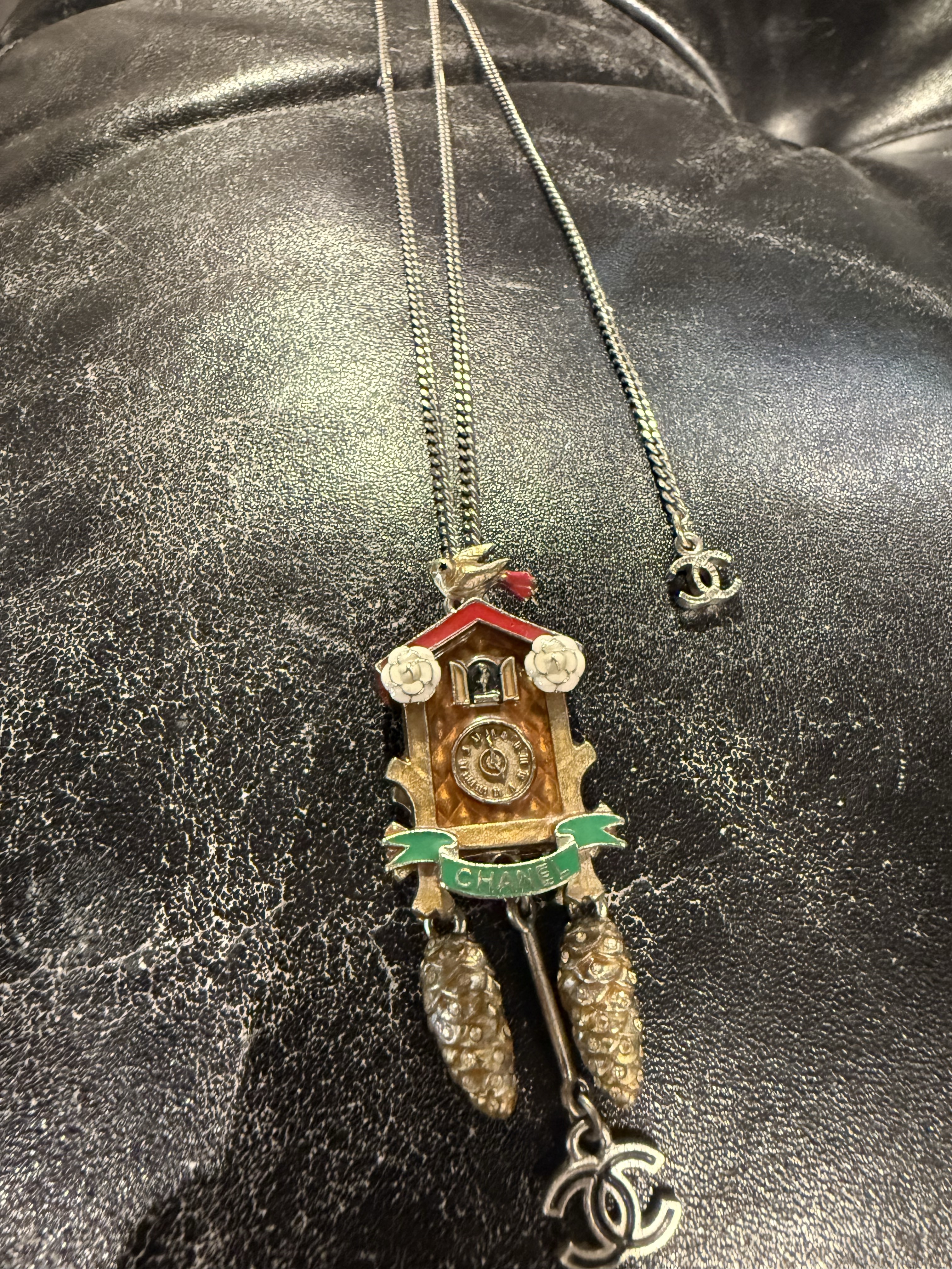95新 Chanel/香奈儿 Chanel萨尔茨堡布谷岛钟表项链/12979684