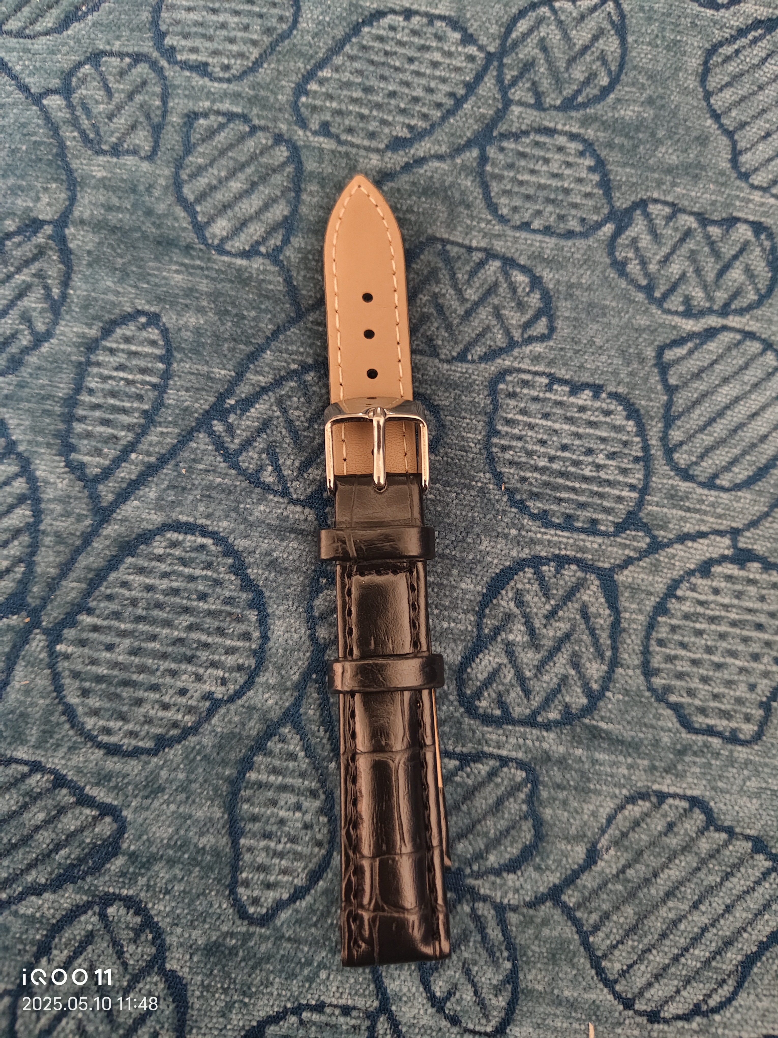 男女通用原装真皮表带手表带棕黑色可选情侣款可咨询表耳尺寸皮带