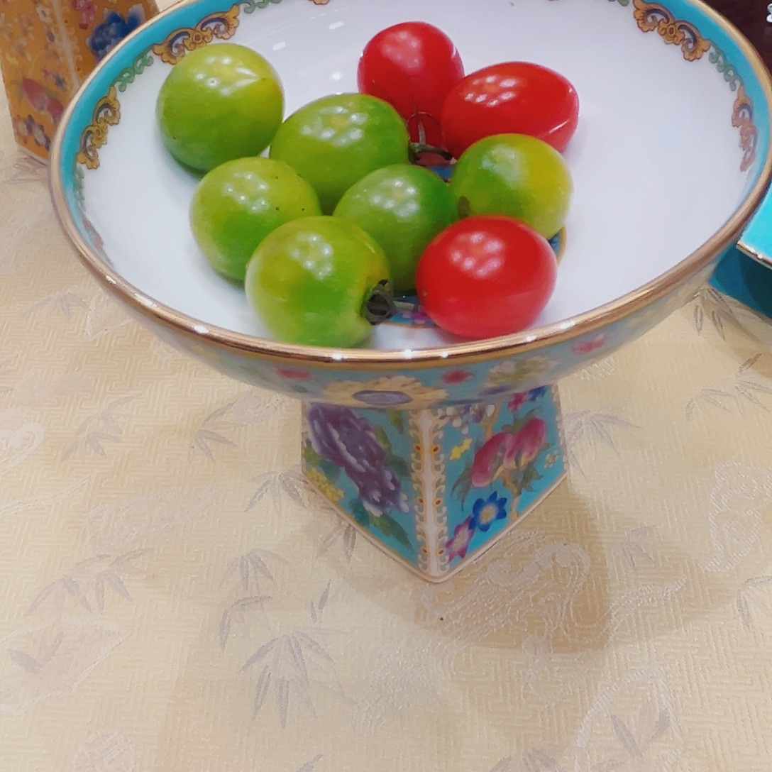 福***修唐煮果盘蓝色一个