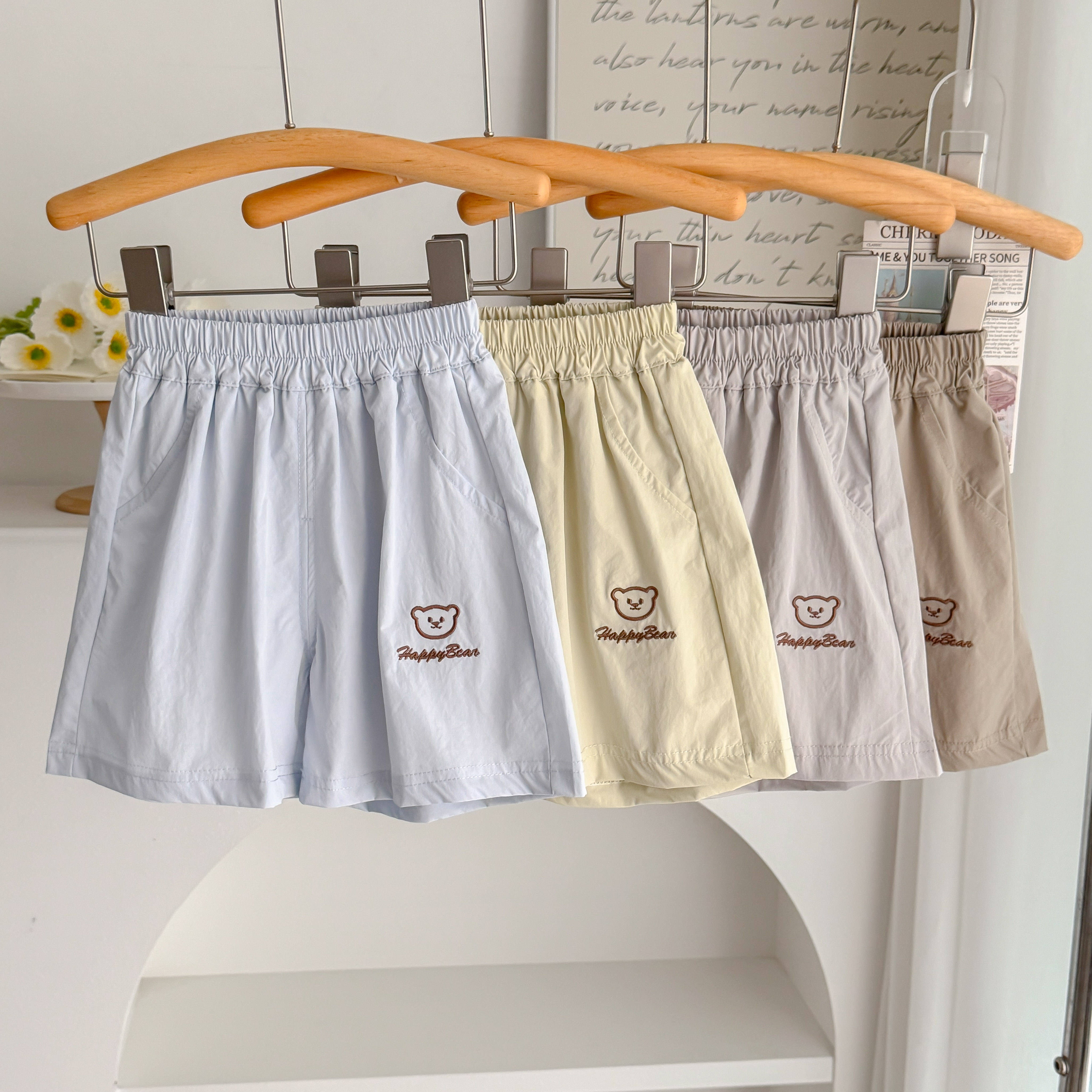 男女宝宝水洗棉夏季薄款中裤短裤纯棉外穿5分裤小童男女童休闲裤