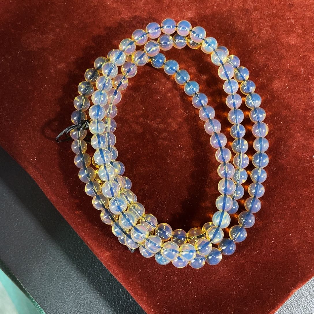 蓝珀未镶嵌裸石5加108净水天空蓝