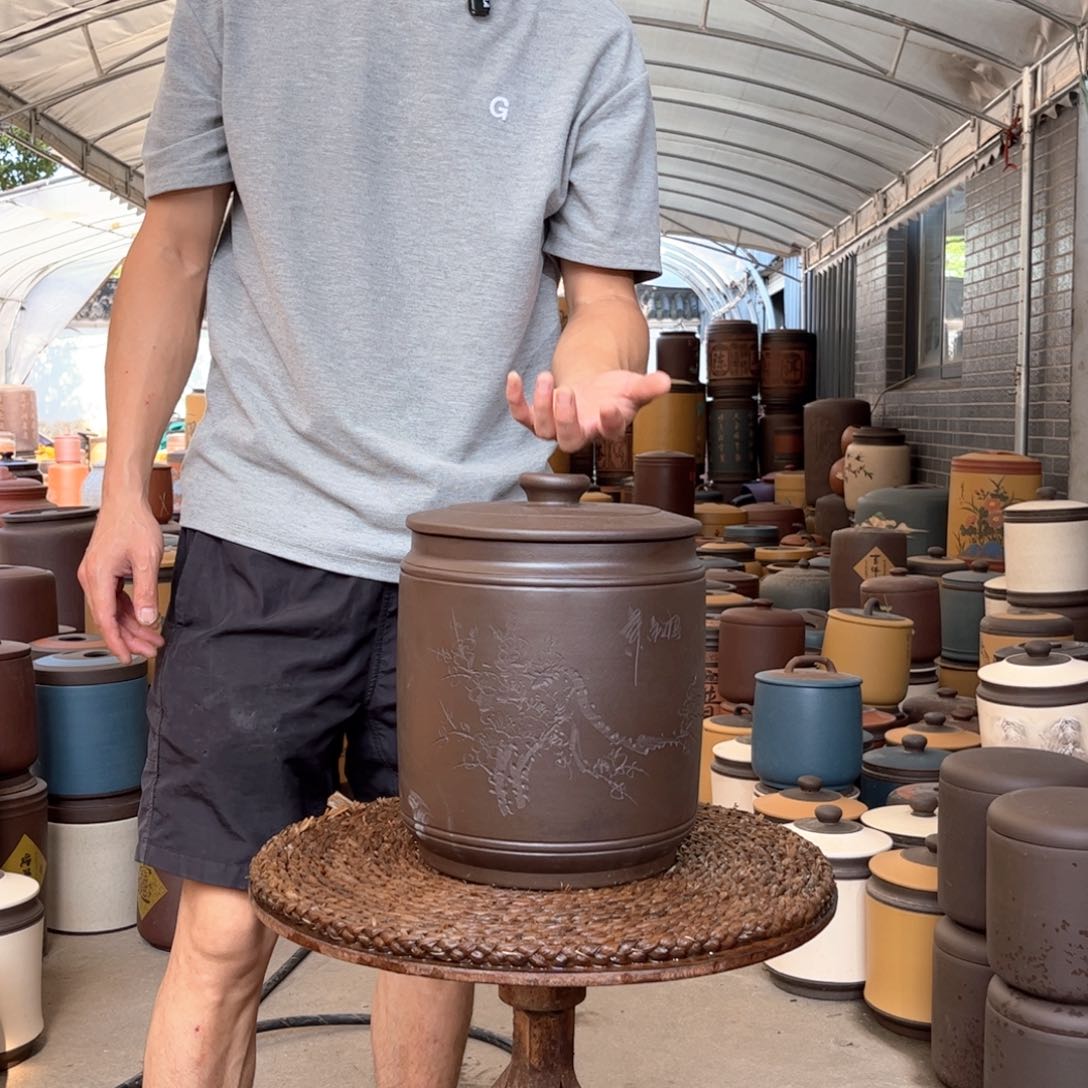 紫砂茶叶罐10 饼茶叶罐