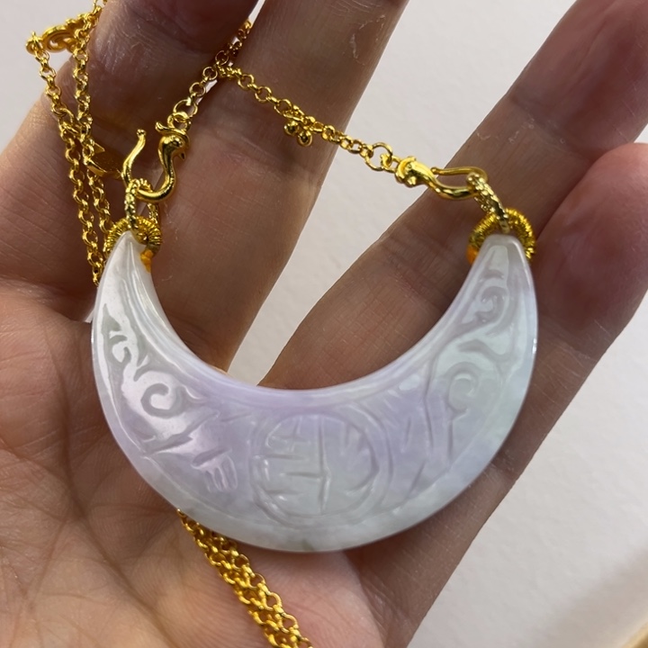 翡翠吊坠(赠链)未镶嵌代编织