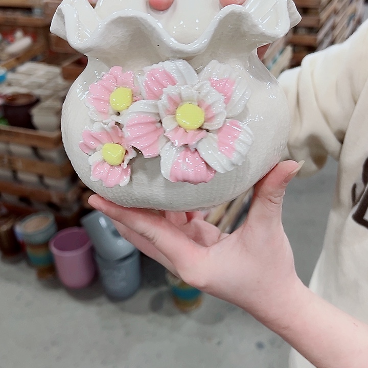 有孔，凑单福利满10元发货陶瓷多肉花盆！