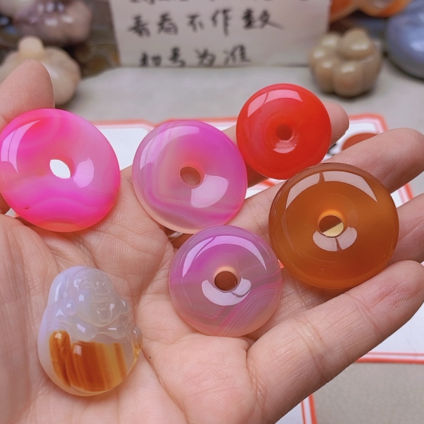 【闪购商品】未镶嵌玛瑙/玉髓珠宝半成品6***3