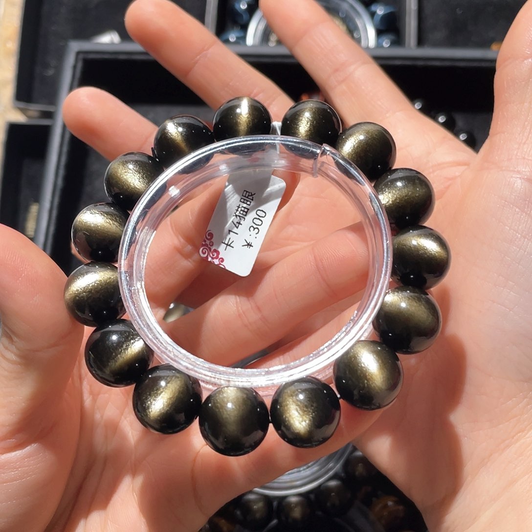 黑曜岩手链未镶嵌