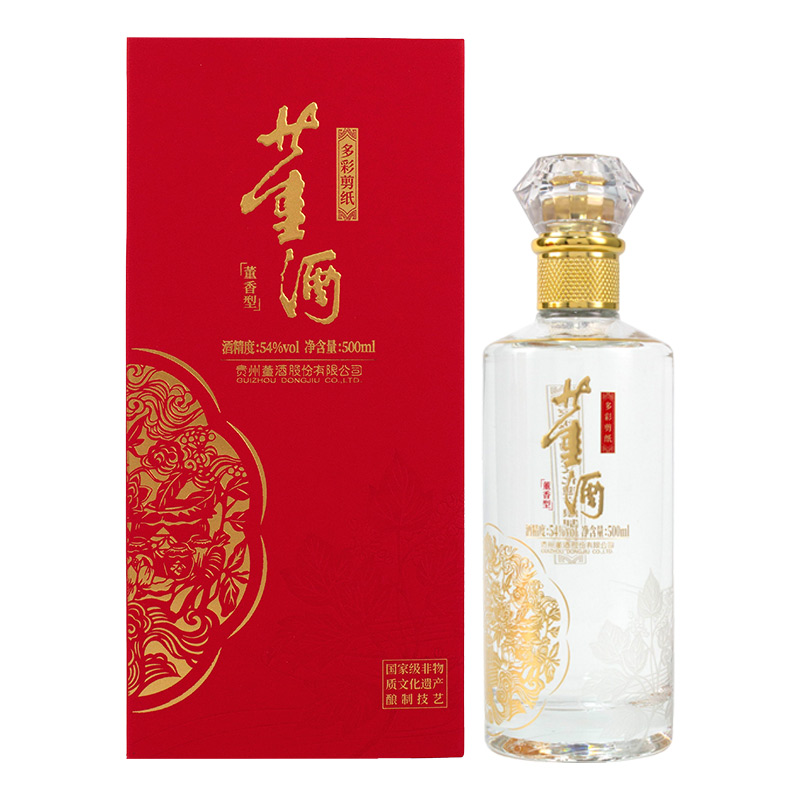 董酒【新品首发】多彩董酒·剪纸 54度董香型500ml纯粮固态白酒54度