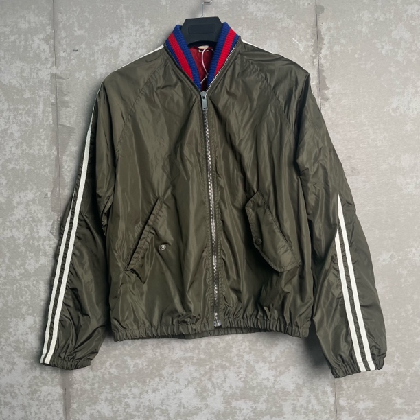 未使用 WE11 DONE 46*1/古驰/军绿色尼龙夹克外套/18789