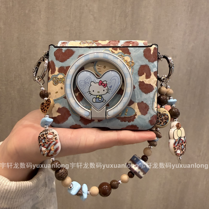适用华为pura X手机壳带支架手机链斜挎新款华为 Pocket2手机壳