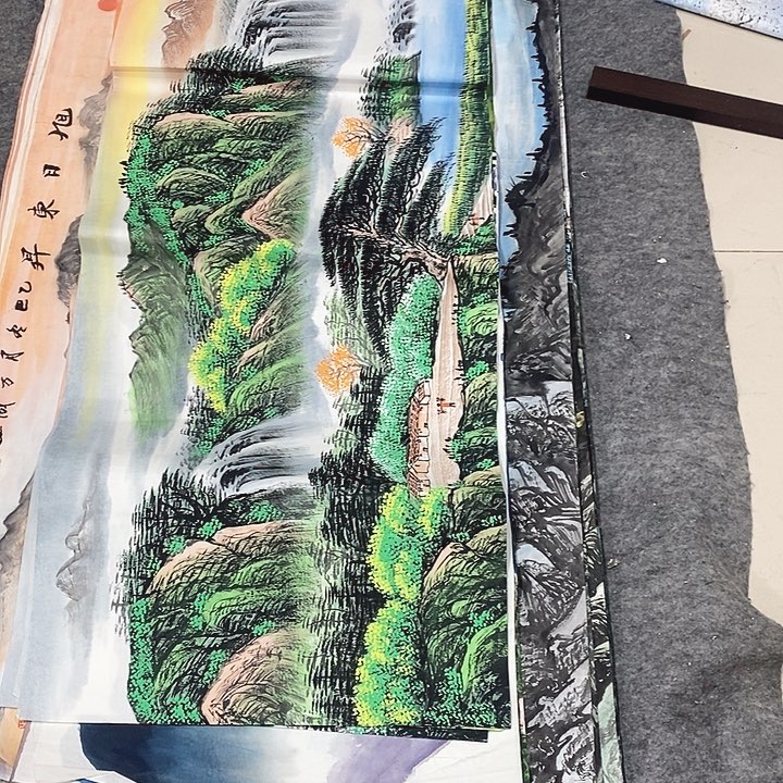 枫***）国画国画国画六尺打开