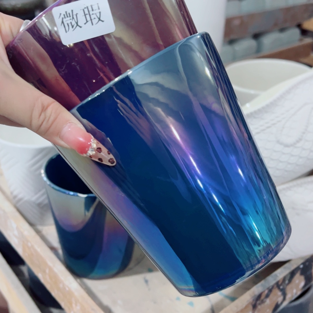 有孔，陶瓷花盆满10米包邮发货