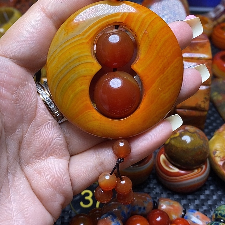 用***5玛瑙/玉髓未镶嵌手链