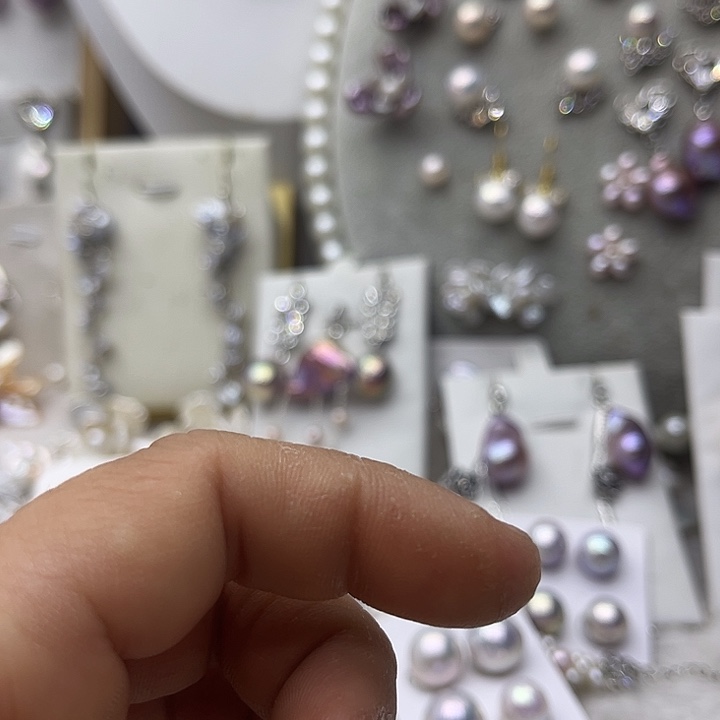 淡水珍珠银S925镶嵌戒指