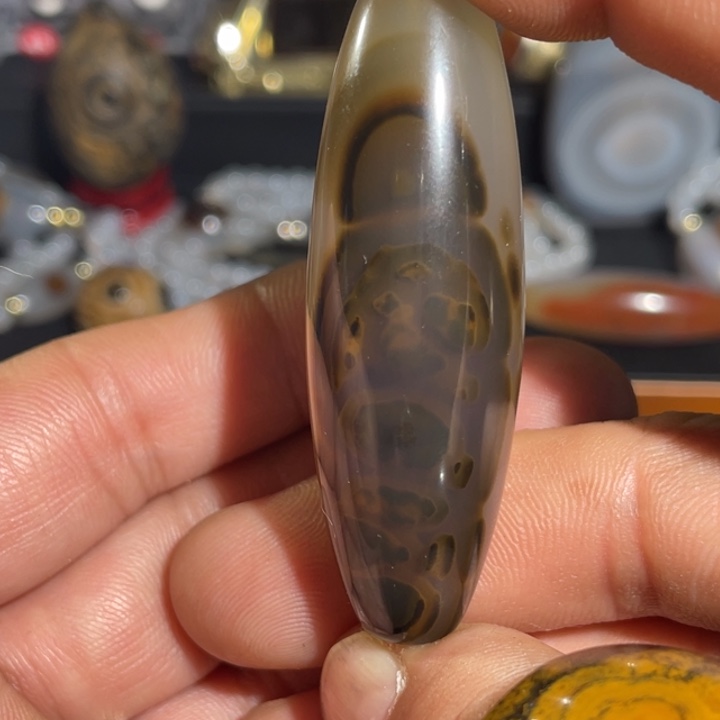 玛瑙/玉髓颈饰合金