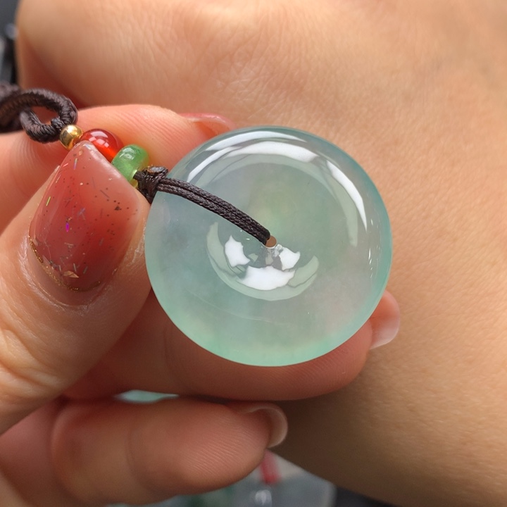 翡翠颈饰未镶嵌✨*✨翡翠饰品27.5-5.6