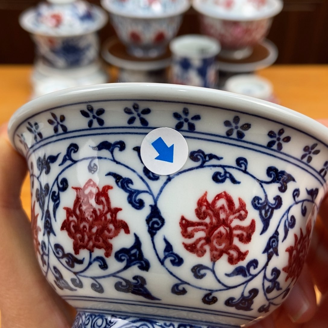 手绘现代茶具非古董