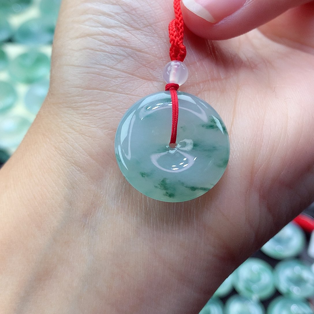 翡翠颈饰未镶嵌5尺寸22.3-5.0