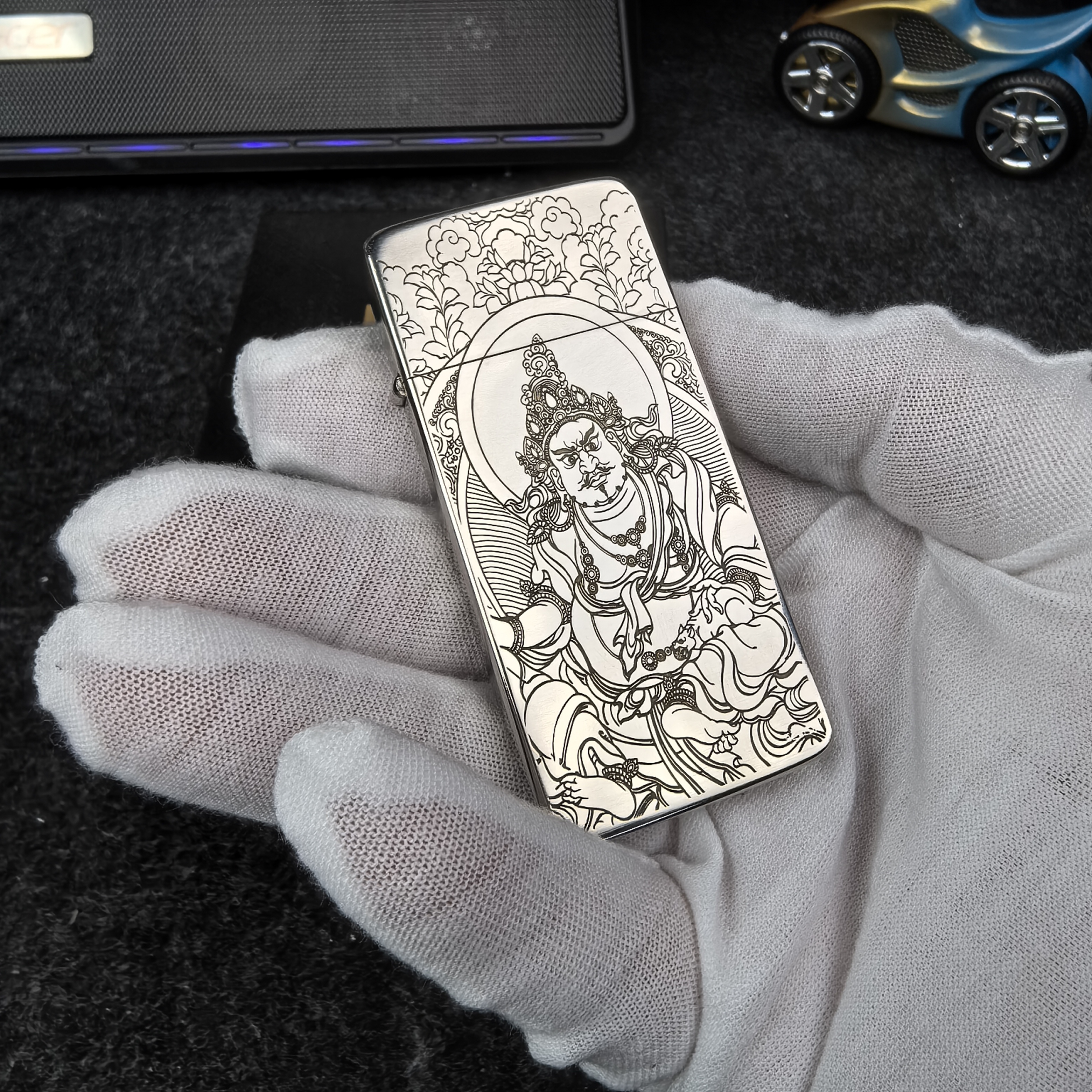 佐罗超薄ZC5二代纯铜煤油山鬼财神创意防风创意打火机送男友礼物