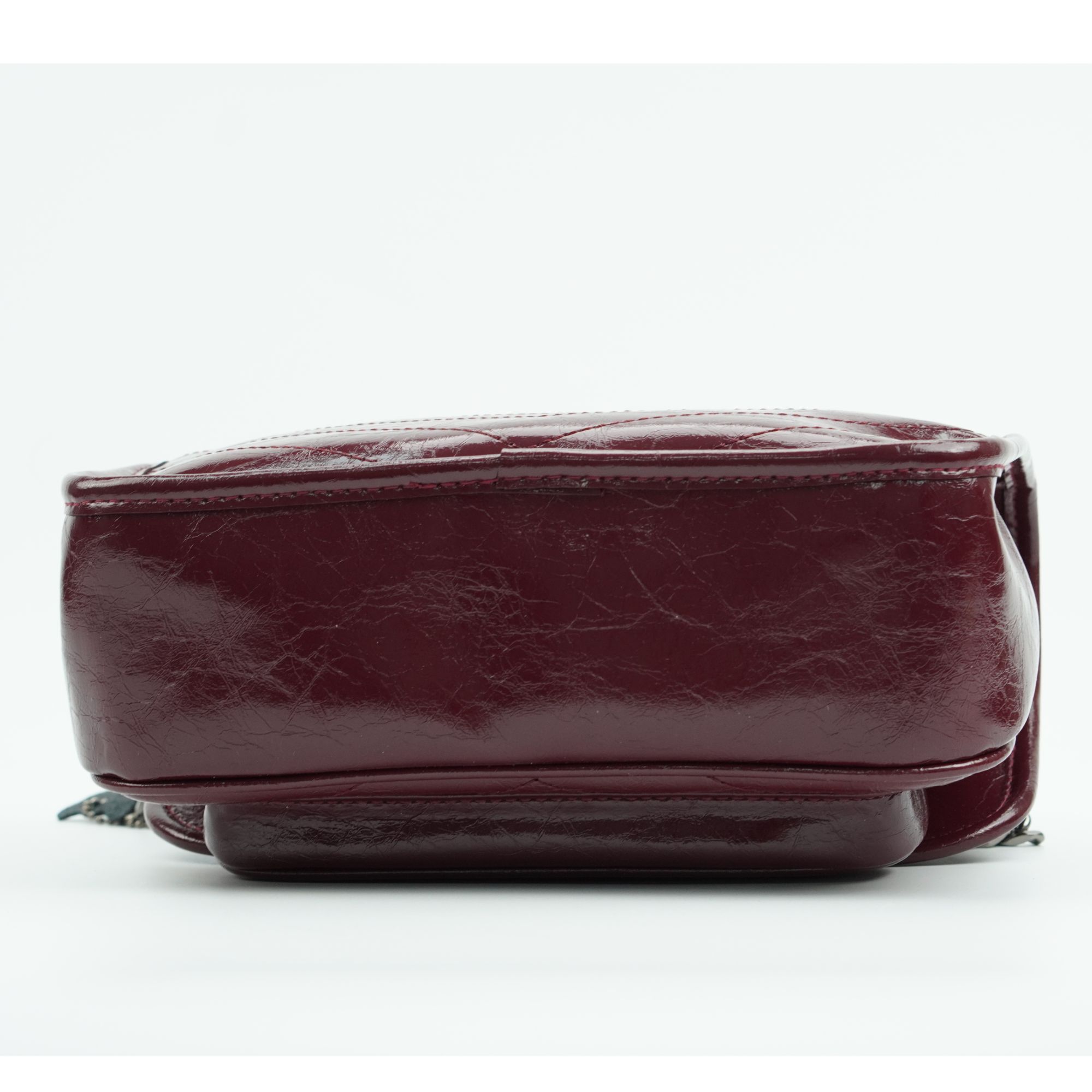 F6106-D# 经典斜纹蜡线链条包单肩流浪斜挎包