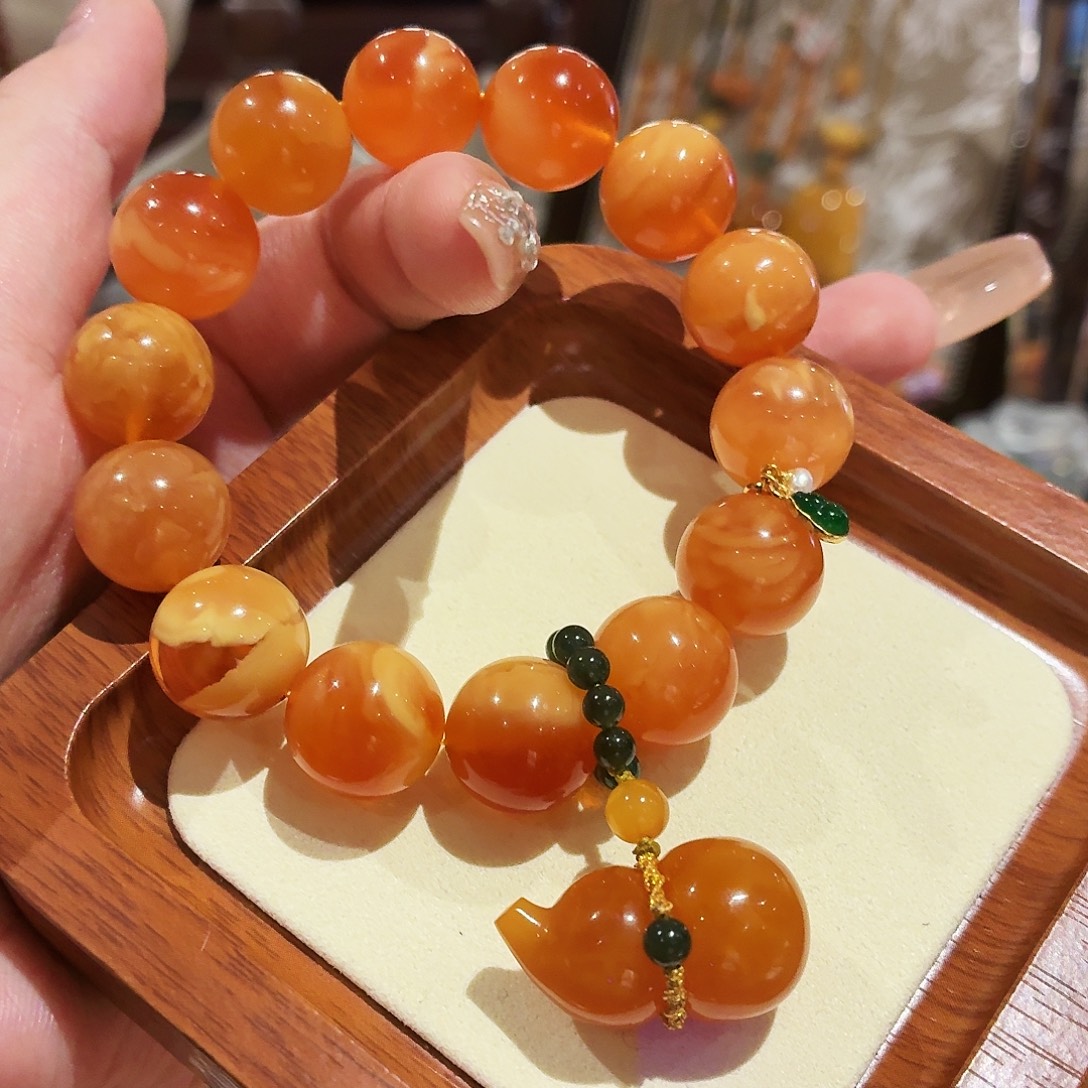 蜜蜡未镶嵌手链手串