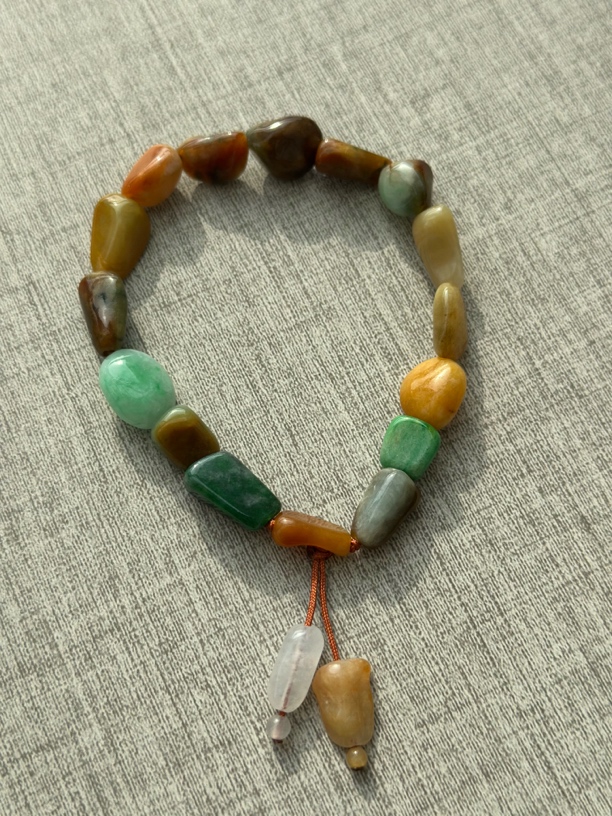 缤纷多宝天然翡翠随行珠多宝原创设计手链手串