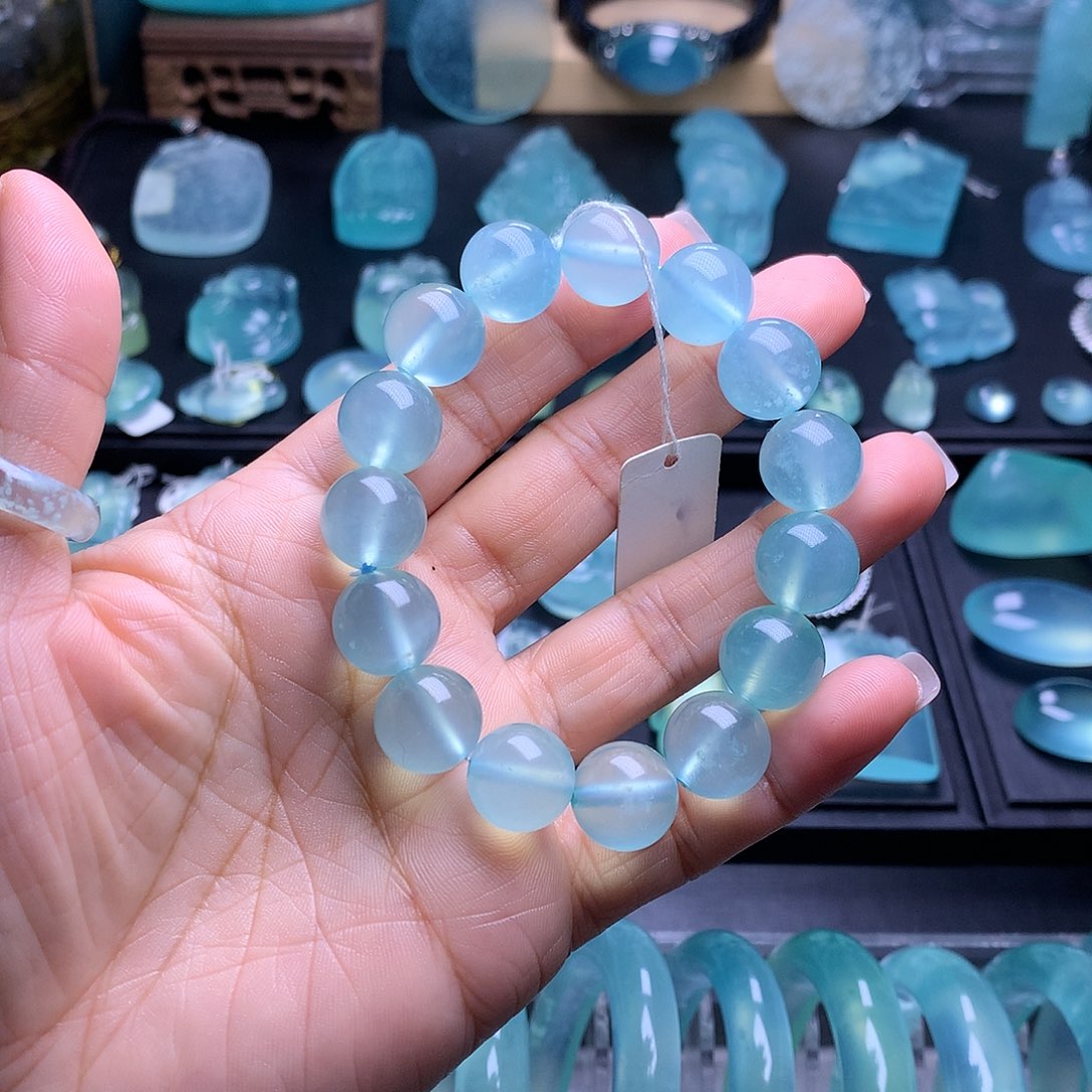 蛇纹石玉手串未镶嵌