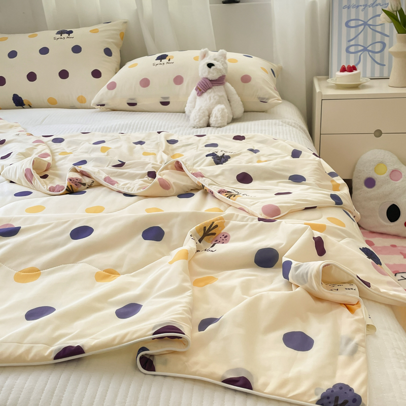 夏季双面款可机洗空调被凉感被薄被夏被被子盖毯毯子学生夏凉被