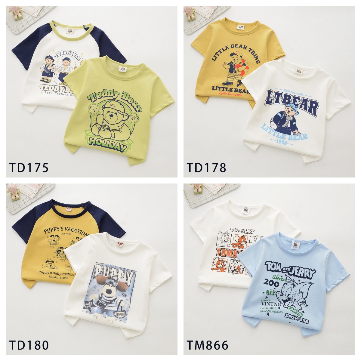 【601-692】2025夏上新中大童男童T恤