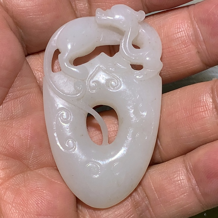 和田玉（白玉）颈饰未镶嵌白*