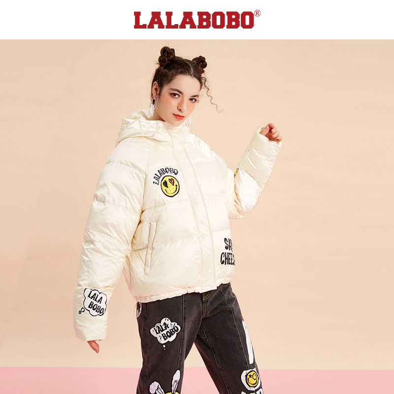 金源（尾货不退换）设计师高蓬松白鸭绒短款连帽羽绒服|L20E-WSYR13