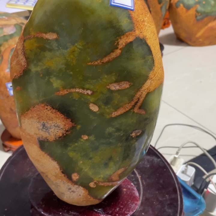 石材辽宁岫玉风景石摆件