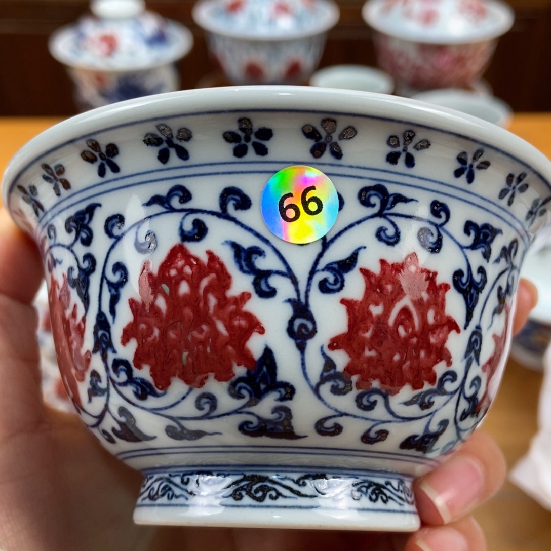 手绘现代茶具非古董