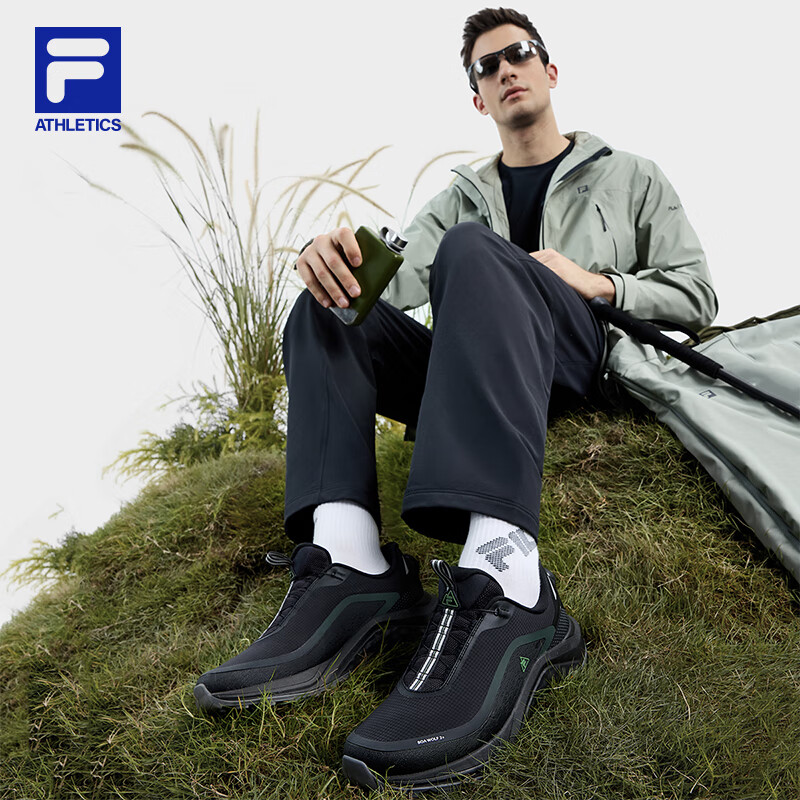 斐乐BOA雪狼2户外鞋男鞋2025春新款运动鞋越野跑鞋A12M511221F